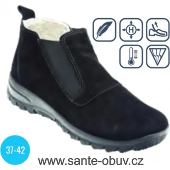 Dámská zdravotní obuv SANTÉ MJ/4019 ČERNÁ vych. obuv, černá - 39