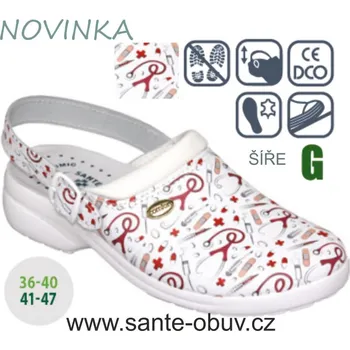 Dámská zdravotní obuv SANTÉ GF/516 MEDIC pantofel/sandál PRACOVNÍ vel.36-47, --- - 42