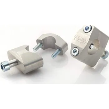 TRW LUCAS zvýšení řídítek OFFROAD barva stříbrná, průměr 28mm, výška 65mm