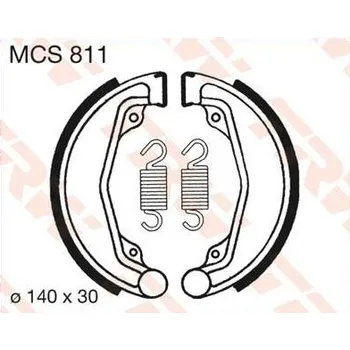 Brzdová čelist TRW MCS811 brzdové pakny čelisti na motorku
