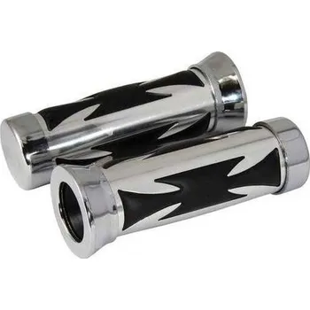 Gripy na rukojeti CHOPPER CUSTOM, levý 22 mm, pravý 25 mm