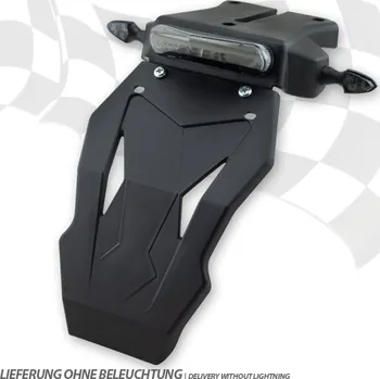 Držák SPZ HSM Držák SPZ UNIVERSAL ABS černý, s blatníčkem