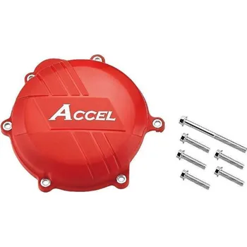 ACCEL plastový kryt spojky HONDA CRF 250R 10-17, barva červená