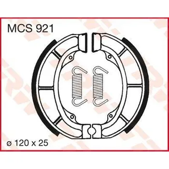 Brzdová čelist TRW MCS921 brzdové pakny čelisti na motorku