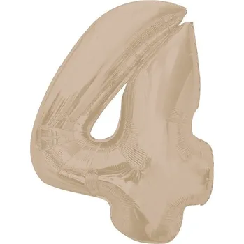 Godan Balónek fóliový číslo 4 matný latte 92cm
