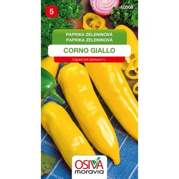 Semeno Paprika zeleninová sladká Corno Giallo Seva Moravia 0,5 g