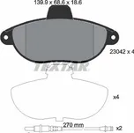 Sada brzdových destiček, kotoučová brzda TEXTAR 2304201