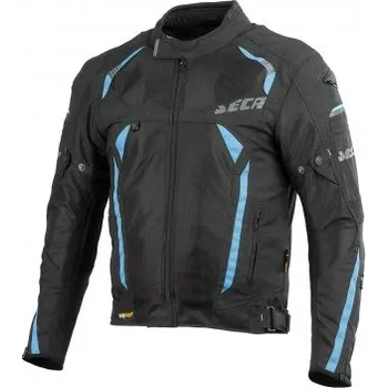Moto bunda SECA SUPERAIR černá/modrá textilní bunda, M