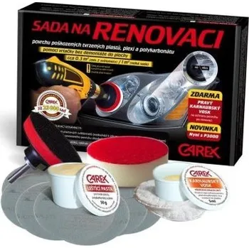 Renovační/lešticí sada na světla, plasty a plexiskla-Carex CL01