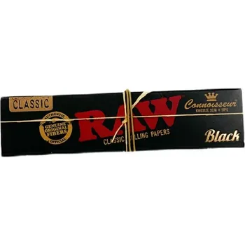 RAW Classic Black Connoisseur Kingsize Slim papírky s filtry 32 ks 1 ks