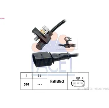 Kliková hřídel Generátor impulsů, klikový hřídel FACET 9.0446