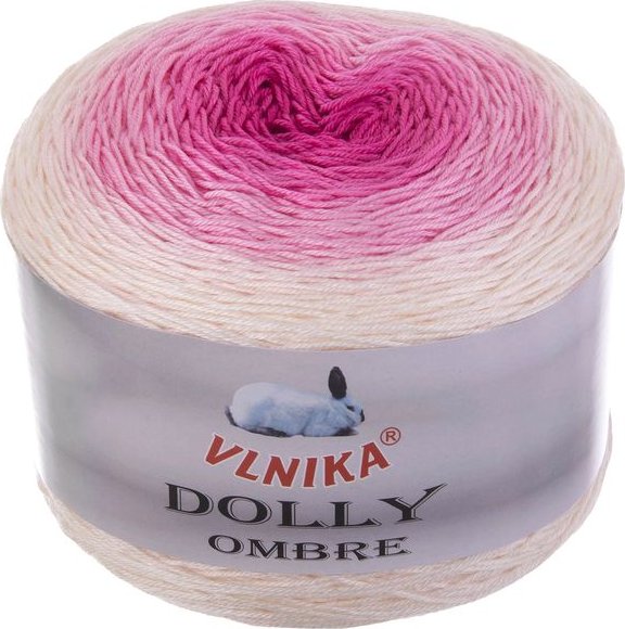 Příze Dolly Ombre, 306, růžová