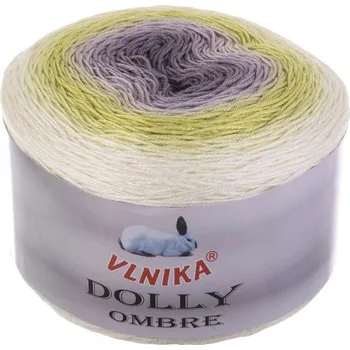 Galanterie Příze Dolly Ombre, 316, šedá, zelená