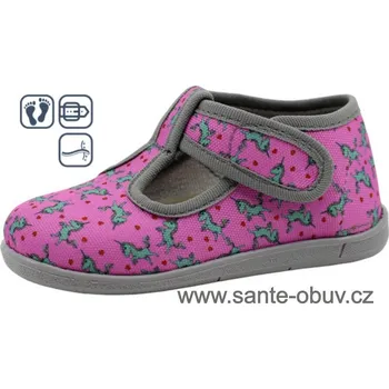 Dámská zdravotní obuv SANTÉ US/2001 růžová domácí obuv vel.20-26, --- - 20