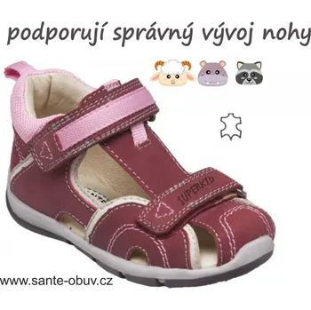 Dámská zdravotní obuv SANTÉ SK/333 WINE zdravotní sandál vel.20-25, vínová - 20