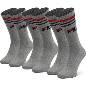 PONOŽKY FILA 3 páry ŠEDÉ Velikost: 35-38