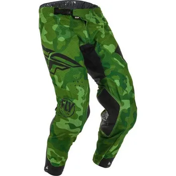 Moto oblečení FLY RACING EVOLUTION 2020 kalhoty na motokros barva zelená černá, velikost 32