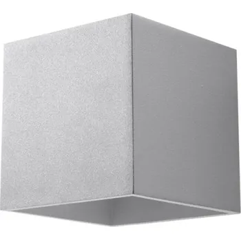 Nástěnné svítidlo LED nástěnné svítidlo ČTVEREC G9 LOFT STŘÍBRNÉ