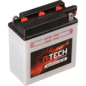 Motobaterie Motobaterie A-tech 6V, 6N11A-1B, 11Ah 80A, konvenční 122x62x131 (včetně balení elektrolytu