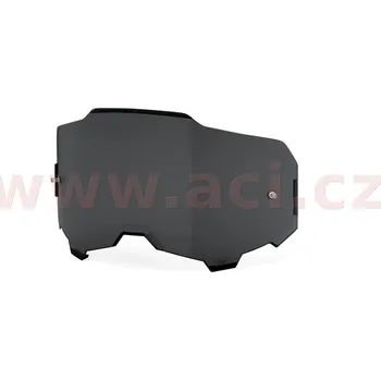 Motocyklové brýle 100percent náhradní plexi pro brýle 100% ARMEGA tmavě kouřové, Anti-fog