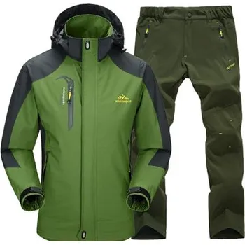 Zimní set na hory outdoor bunda a kalhoty Barva: Zelená, Velikost: 5XL