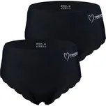 GreeNice Dámské bezešvé kalhotky Tinasan - Art.516 (Balení/2ks) Barva: Černá, Velikost: XL