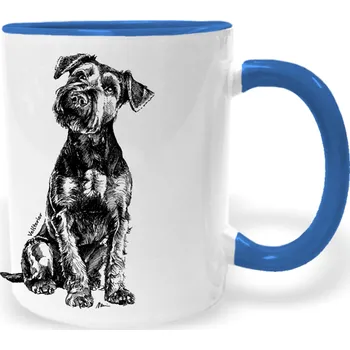 Hrnek - Velšterier Barva: Modrá