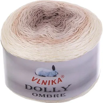 Příze Příze Dolly Ombre, 312, hnědobéžová