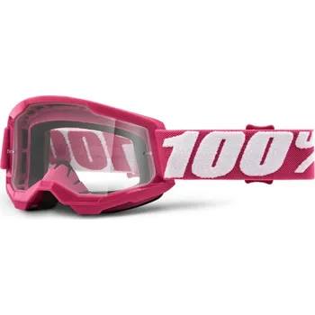 Motocyklové brýle 100percent 100% MX brýle STRATA 2 dětské brýle Fletcher, čiré plexi
