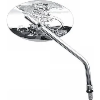 Zrcátko pro motocykl Vicma zrcátko LiveRide chrom - oboustranné E342 pro motorku