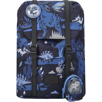 Školní batoh Školní batoh Retro Dinosaur Dark Blue 22l