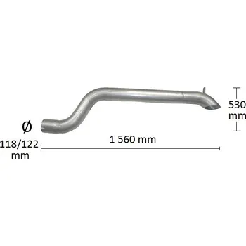 Přední díl výfuku Výfuk - trubka výfuku (68.39)