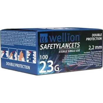 ochranné brýle Wellion Safety Lancets 23G—Jehly jednorázové 100 ks