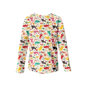 Kojenecké oblečení WAMU Dětské tričko s dlouhým rukávem KOČIČÍ LOUKA vel. 86-92