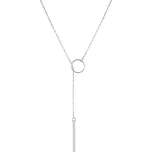 Agato Minimalistický stříbrný náhrdelník pro ženy AGT-N006W + 2 měsíce na vrácení zboží