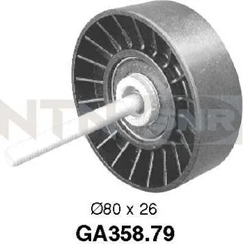 Vratná/vodicí kladka, klínový žebrový řemen SNR GA358.79