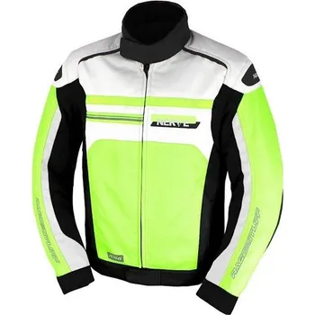 Moto bunda NERVE X66 krátká sportovní bunda na motorku, žlutá neon, velikost XL