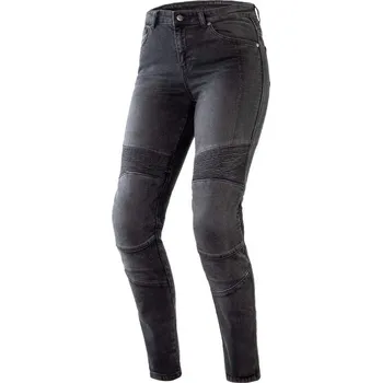 Moto kalhoty Ozone AGNESS II LADY WASHED černé dámské jeans kevlarové kalhoty, 2430