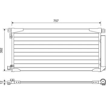 Výparník klimatizace Kondenzátor, klimatizace VALEO 822607