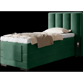 Postel Eltap Čalouněná postel Veros 90x200 Materiál a barva potahu: Lukso 35 - tmavě zelená, Rozměr: 90x200