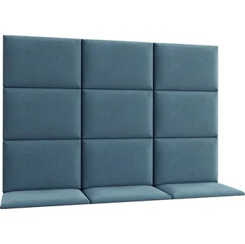 Postel Eltap Čalouněný panel Quadratta 180x120 cm modrý