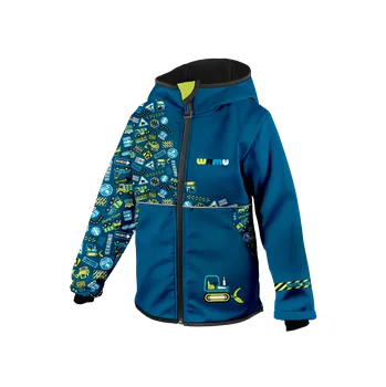 Chlapecká bunda WAMU Softshellová bunda dětská BAGR modrá vel. 110-116