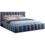 Eltap Čalouněná postel Lamica s úložným prostorem - dřevo Materiál a barva potahu: Monolith 97 - tmavě šedá, Rozměr: 180x200