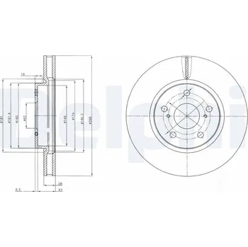 Brzdový kotouč Brzdový kotouč DELPHI BG4139C