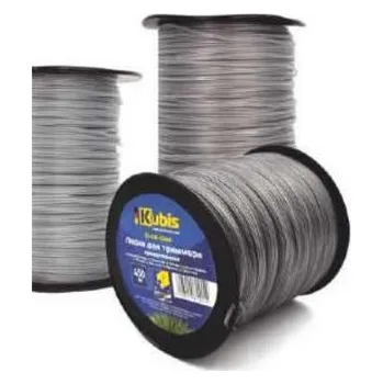 Žací struna do křovinořezu zesílená 2.40 mm*450 m, "hvězda | 01-08-1244 Kubis