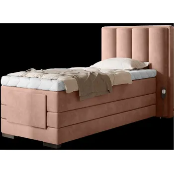 Postel Eltap Čalouněná postel Veros 90x200 Materiál a barva potahu: Nube 24 - růžová, Rozměr: 90x200
