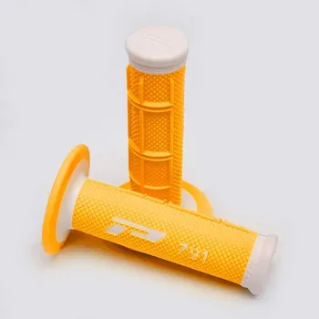 PROGRIP gripy PG791 OFF ROAD (22+25mm, délka 115mm) barva bílá/oranžová fluo (dvoudílné) (