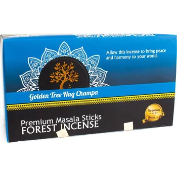 Vonná tyčinka Vonné tyčinky - Golden Tree Nag Champa - Lesní směs - 12 ks