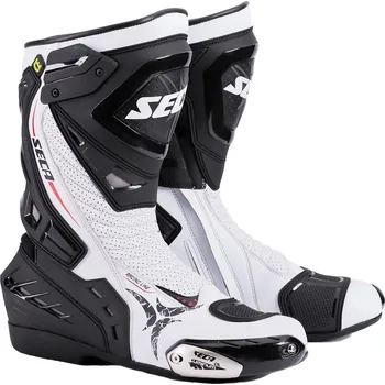 Moto obuv SECA HYPER bílé boty, 42