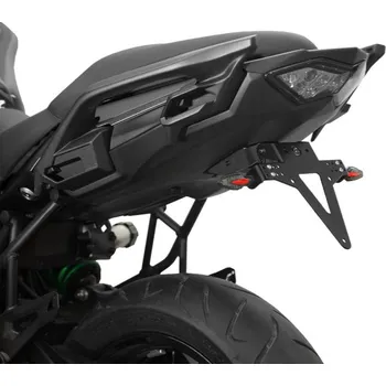 Držák SPZ HSM Držák SPZ KAWASAKI 650 Versys 15-18, nastavitelný, černý, s držákem odrazky
